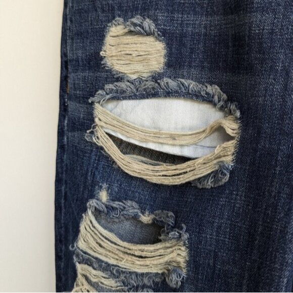 Mango Nancy Relaxed Crop Distressed Jeans - Picture 4 of 7